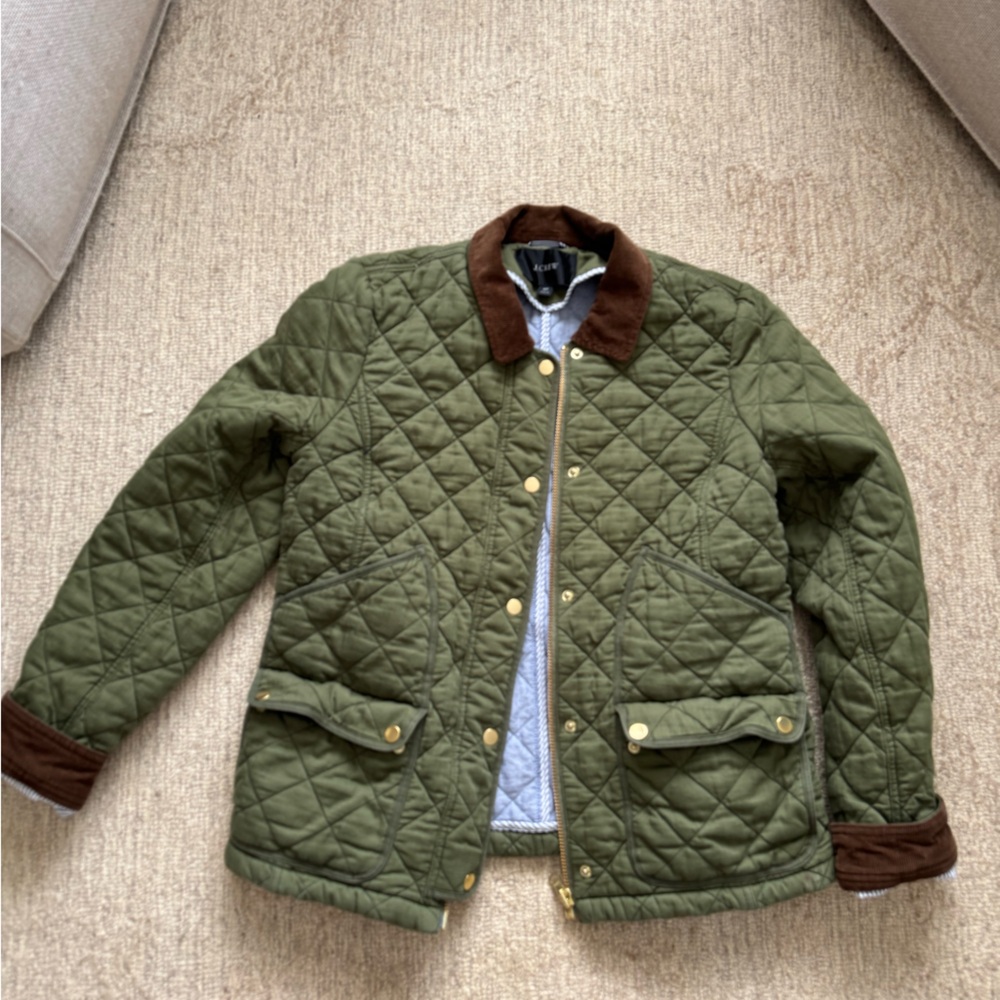 JCrew - quilted field jacket. MEDIUM TALL.